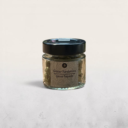 Premium Kardamom aus Indien im Schraubglas 30g | Vanora Deluxe
